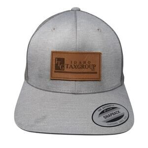 Idaho Tax Group Snapback Trucker Hat Gray One Size Adjustable Mesh Back Team 365